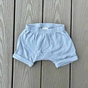 Hanna Andersson light blue baby shorts